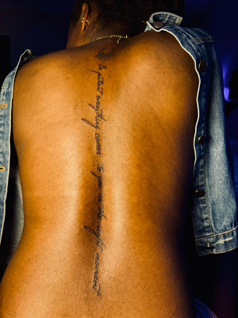 Home spine tattoo